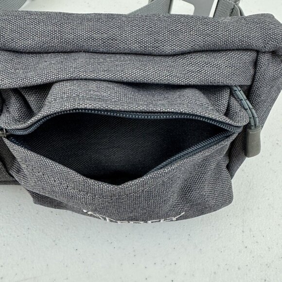 WATERFLY Fanny Pack Chest Bag Lightweight Adjustable Belt Zip Pockets Gray - Picture 4 of 13